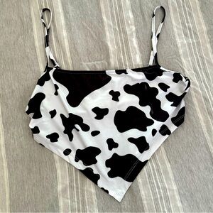 SHEIN Cow print crop top